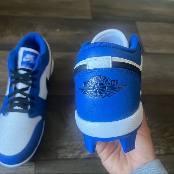 Nike Men's Jordan 1 Retro MCS Low Baseball Cleats Blue Size 13 NEW CJ8524-411 - Picture 10 of 10